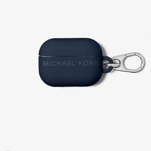 New MICHAEL KORS Logo Embossed Silicone Case for Apple AirPods Pro NWT